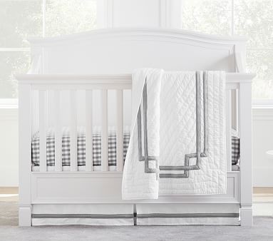 Sutton Crib Skirt | Pottery Barn Kids