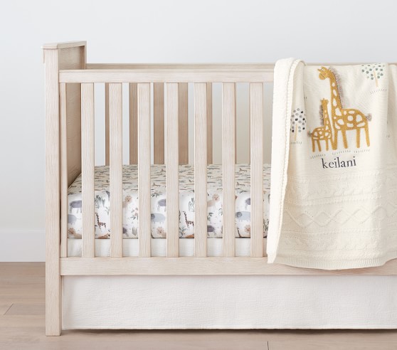 Giraffe Heirloom Baby Blanket | Pottery Barn Kids