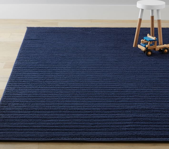 Stain Resistant Plush Ribbed Shag Rug Pottery Barn Kids
