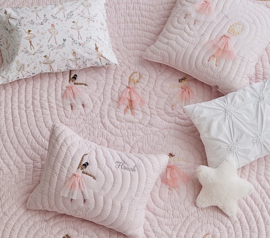 Ballerina Printed Organic Sheet Set & Pillowcases | Pottery Barn Kids