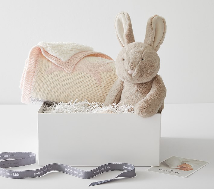 Pottery Barn Kids Bunny Snuggle Baby Gift Set