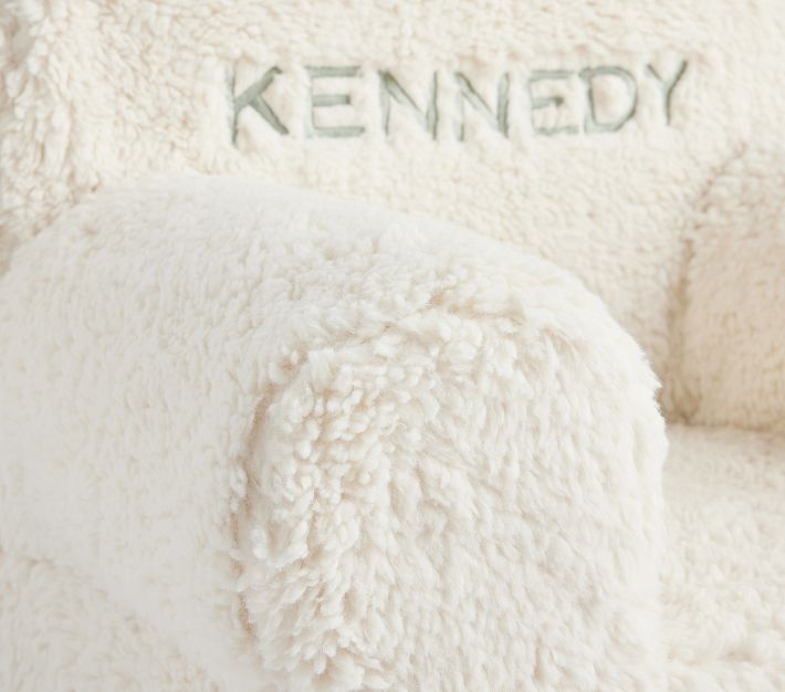 My First Cream Sherpa Anywhere Chair® Toddler Armchair Pottery Barn
