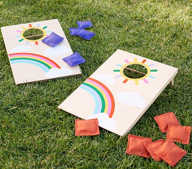 Rainbow Unicorn / Kids Cornhole Boards - Animal Design 12