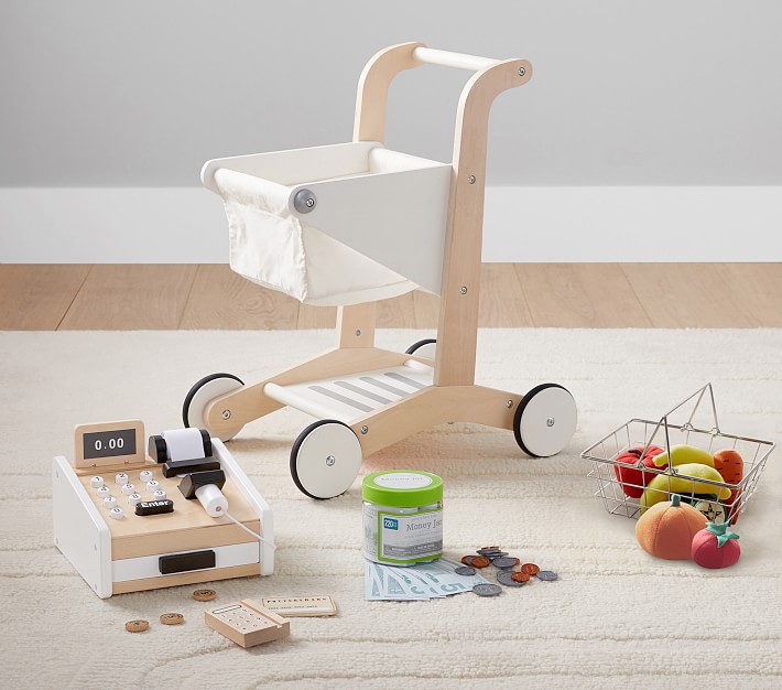 Pottery barn kids hot sale wooden shopping cart