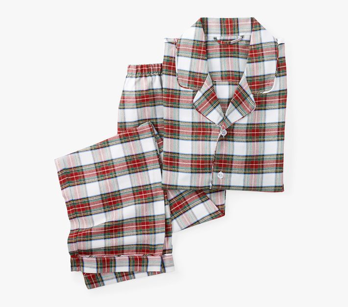 Stewart Plaid Flannel Family Pajama Collection | Pottery Barn Kids