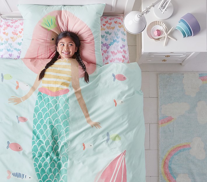 Pottery barn kids top mermaid sheets