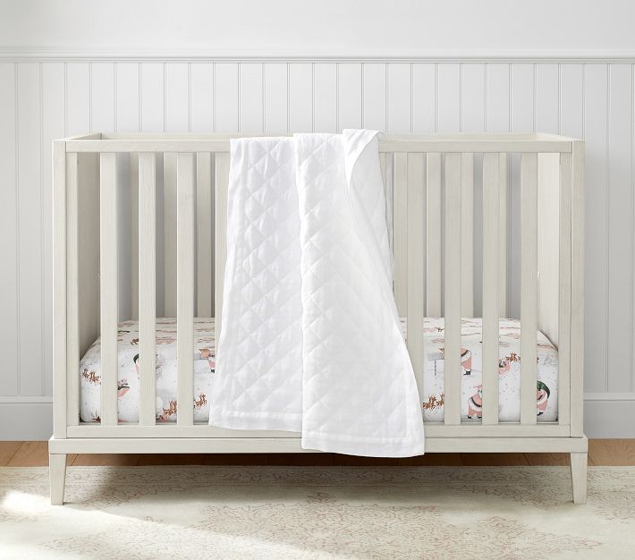 European Linen Baby Quilt Pottery Barn Kids