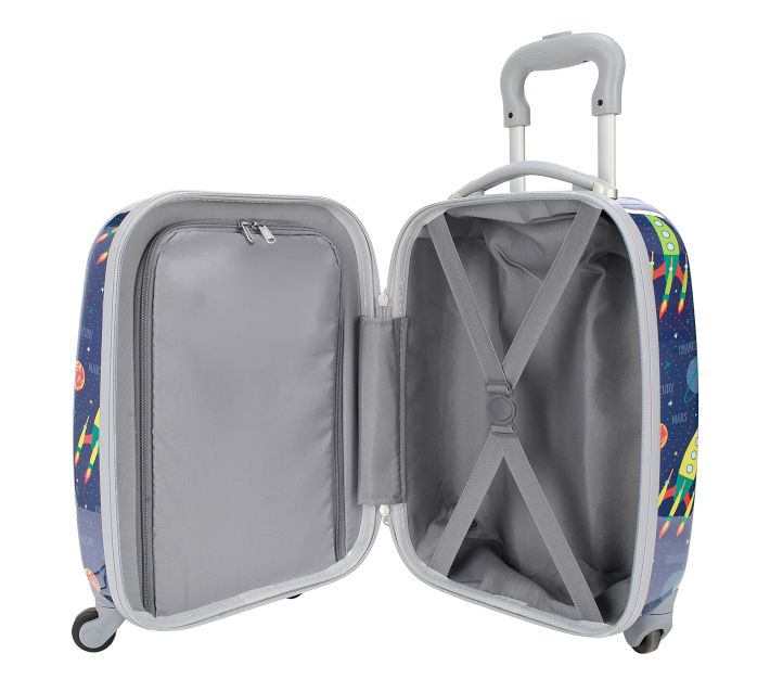 Custom Chevron & Fall Flowers Kids 2-Piece Luggage Set - Suitcase