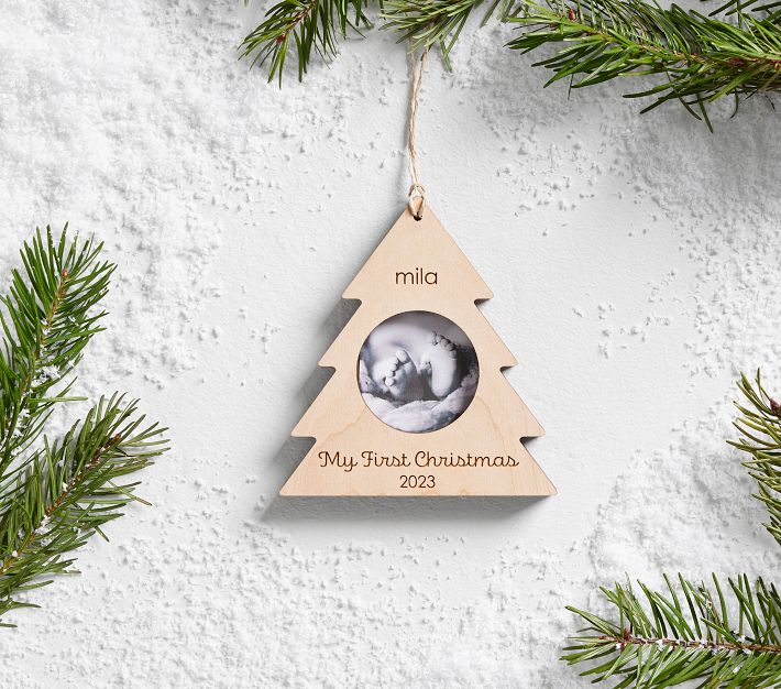 Personalized Wood Ornament - My First Christmas Ornament