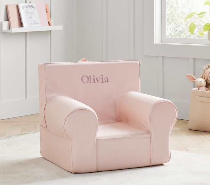 Pottery Barn Kids - The best (and comfiest) seat in the house and 20%  off The Anywhere Chair is extended one more day✨ Thanks for sharing,  @occasions.byshakira Shop and customize Anywhere Chairs