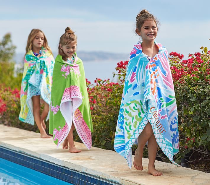 Lilly Pulitzer Bazaar Hooded Beach Towel | Pottery Barn Kids