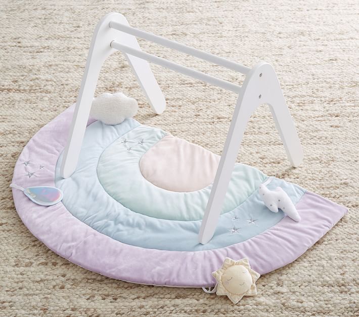 Rainbow Plush Interactive Play Mat Baby Toy Pottery Barn Kids