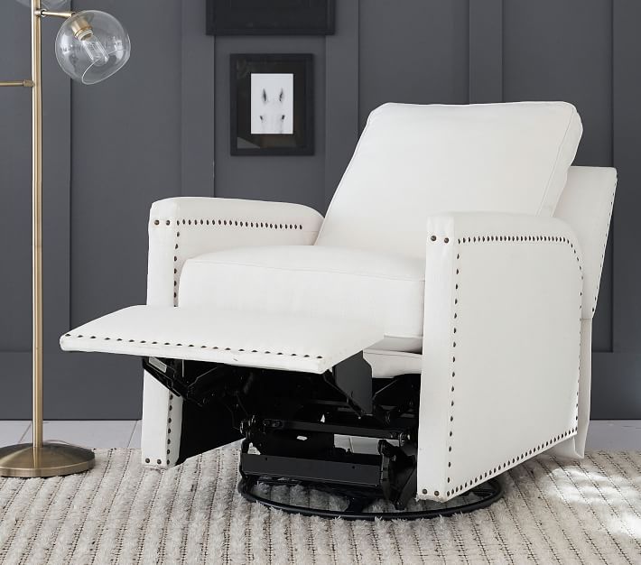 Tyler square arm online leather recliner