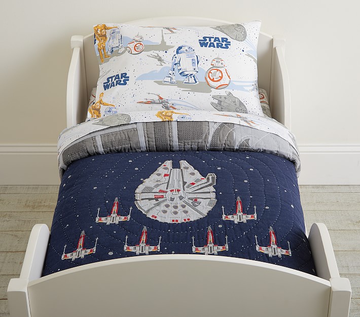 Star Wars™ Millennium Falcon™ Toddler Bedding | Pottery Barn Kids