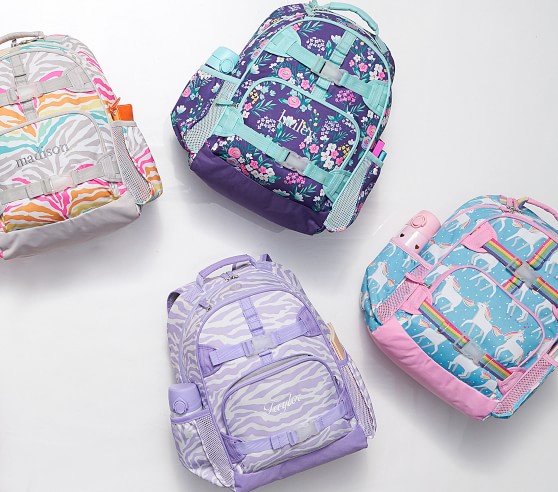 Mackenzie Aqua Unicorn Laptop Kids Backpack | Pottery Barn Kids