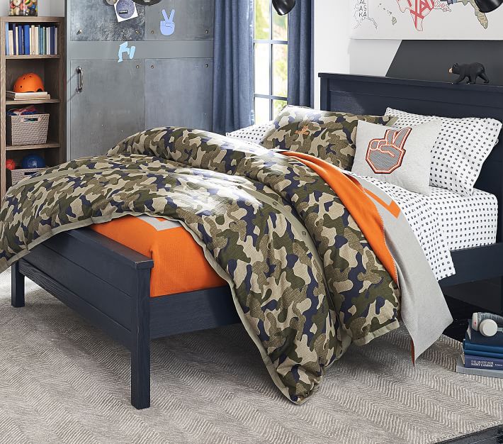 Kids camo outlet bedding