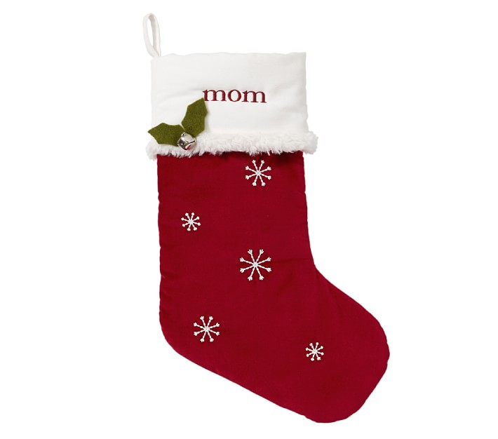 west elm x pbk Modern Snowman Felt Christmas Stocking