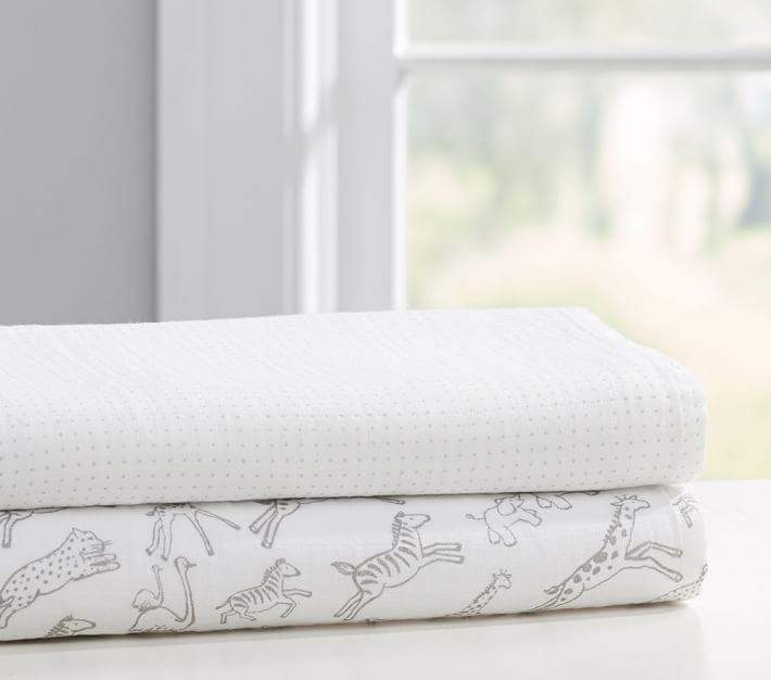 Haven Baby Swaddle Set Pottery Barn Kids