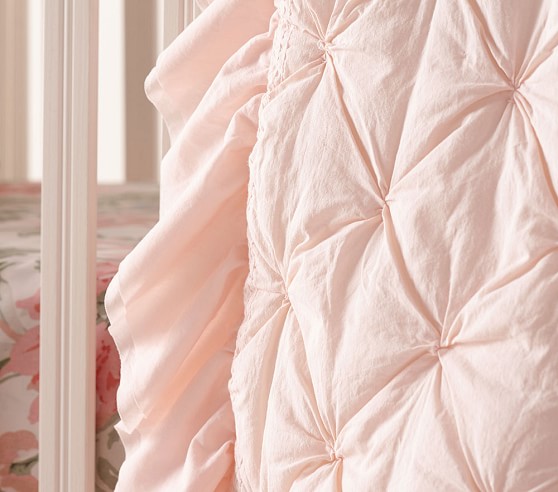 Sadie Ruffle Toddler Comforter| Toddler Bedding | Pottery Barn Kids