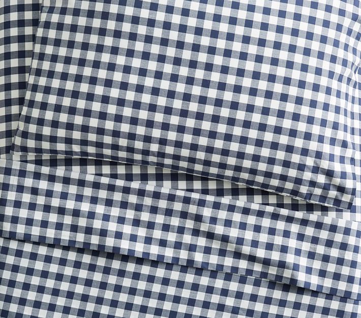 Buffalo Check Flannel Kids' Sheet Set Pottery Barn Kids