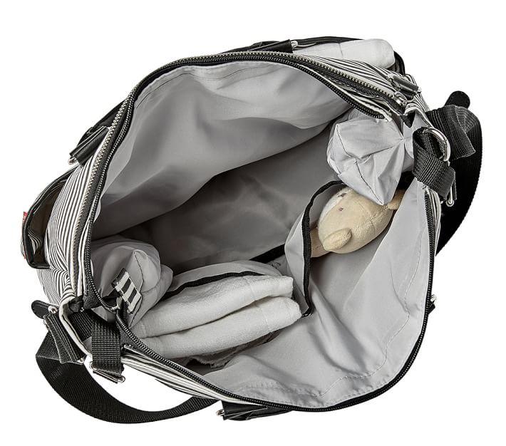 Baby Aspen 360 Signature Diaper Bag - Gray Chevron