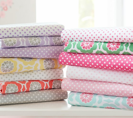 Vivian Kids' Sheet Set | Pottery Barn Kids