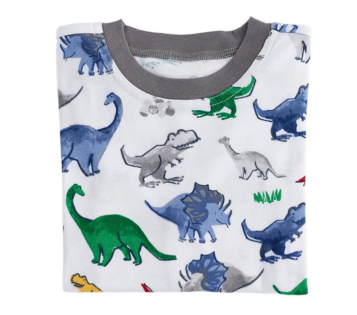 Dino Safari Tight Fit Kids Pajamas | Pottery Barn Kids