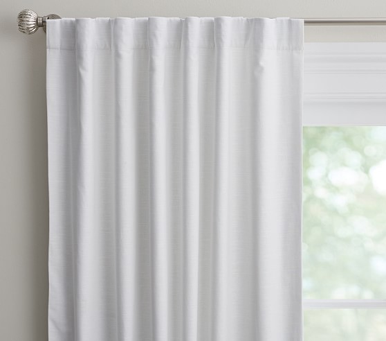 Evelyn Linen Kids Blackout Curtain | Pottery Barn Kids