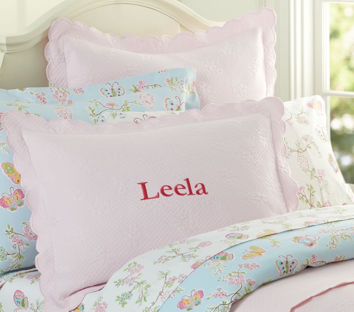 Organic Floral Matelasse Coverlet Pottery Barn Kids