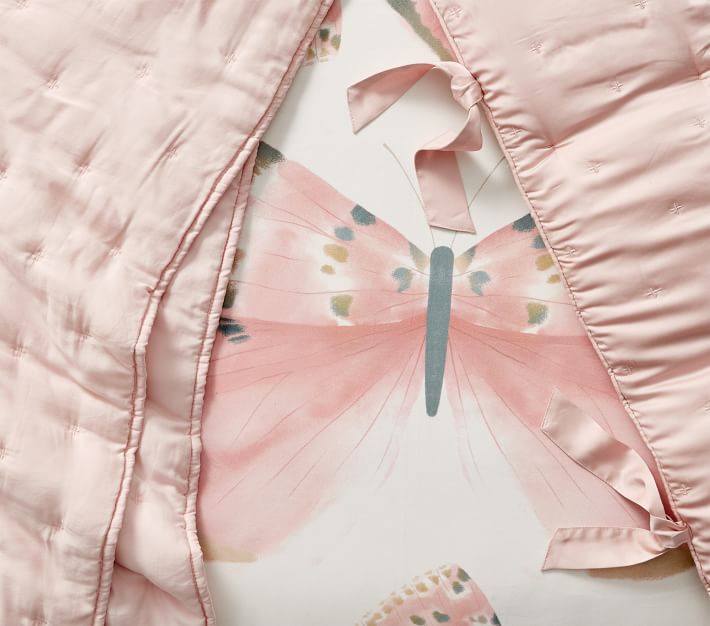 Organic Marigold Butterfly Crib Sheets Pottery Barn Kids