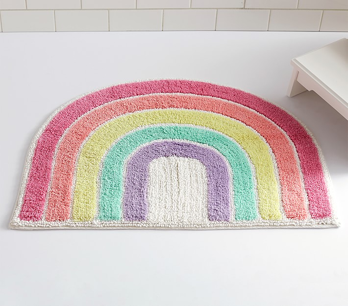 Rainbow Shaped Kids Bath Mat