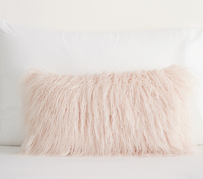 Faux fur outlet sham