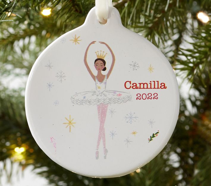 Baby's First Round Acrylic Personalized Ornament