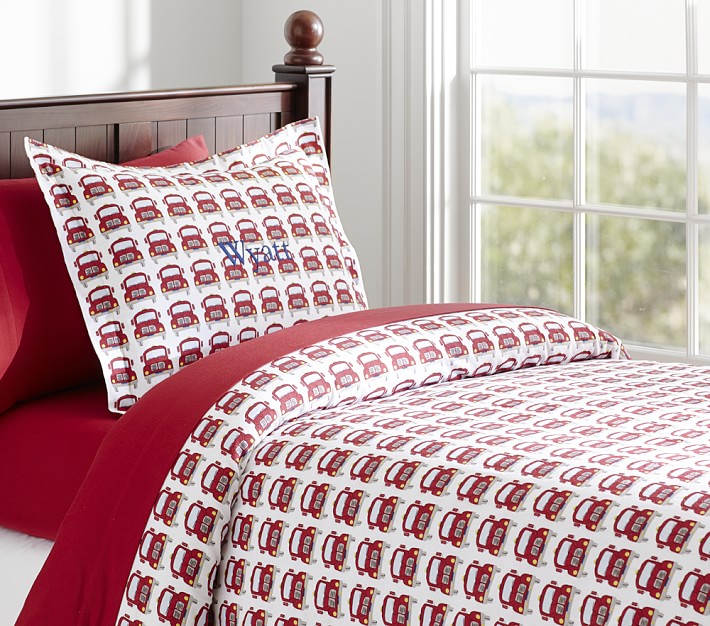 Flannel duvet cover store pottery barn