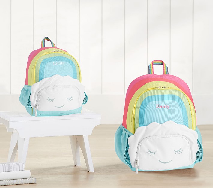 Pottery barn shop kids rainbow backpack