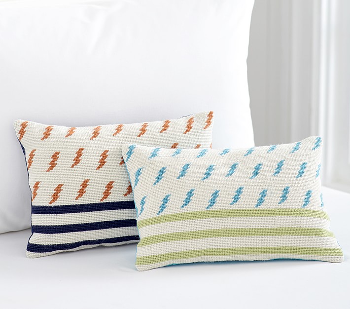 Navy pillows hotsell pottery barn