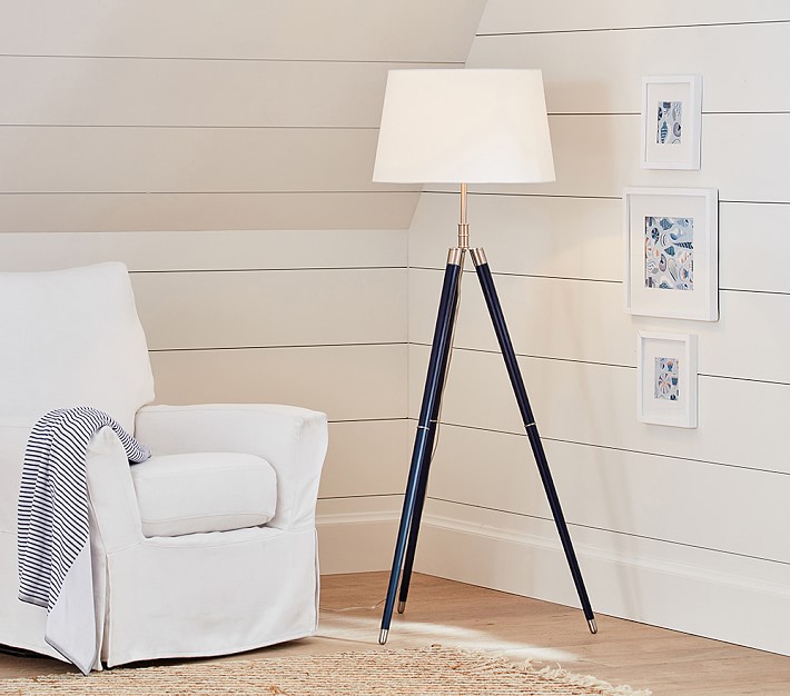 Navy best sale tripod lamp