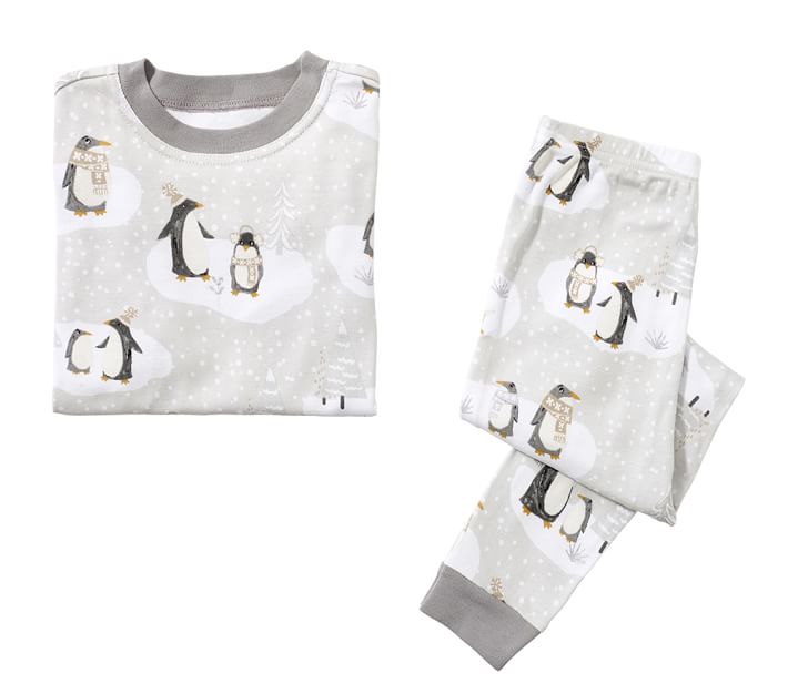 Winter Penguin TightFit Kids Pajama Pottery Barn Kids