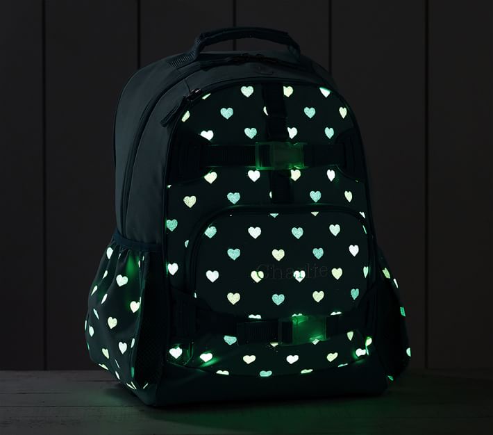 Mackenzie Hello Kitty® Hearts Glow-in-the-Dark Backpacks