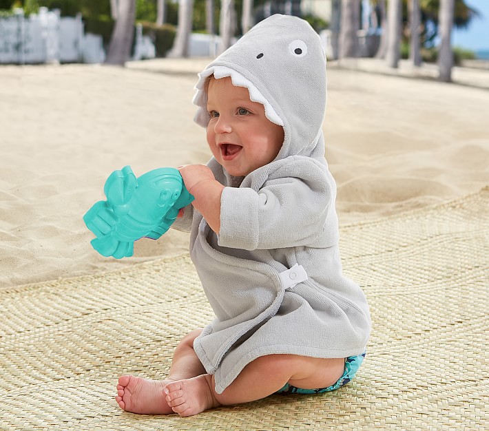 Baby shark bath hot sale robe