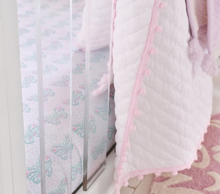 Nora Butterfly Crib Sheets Pottery Barn Kids