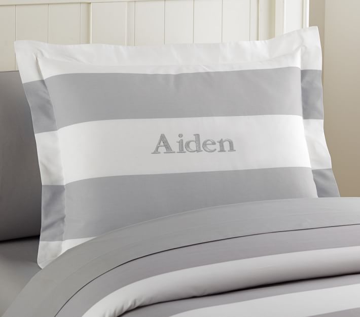 Rugby Stripe Duvet Cover Pottery Barn Kids