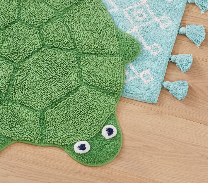 Turtle Kids Bath Mat Pottery Barn Kids