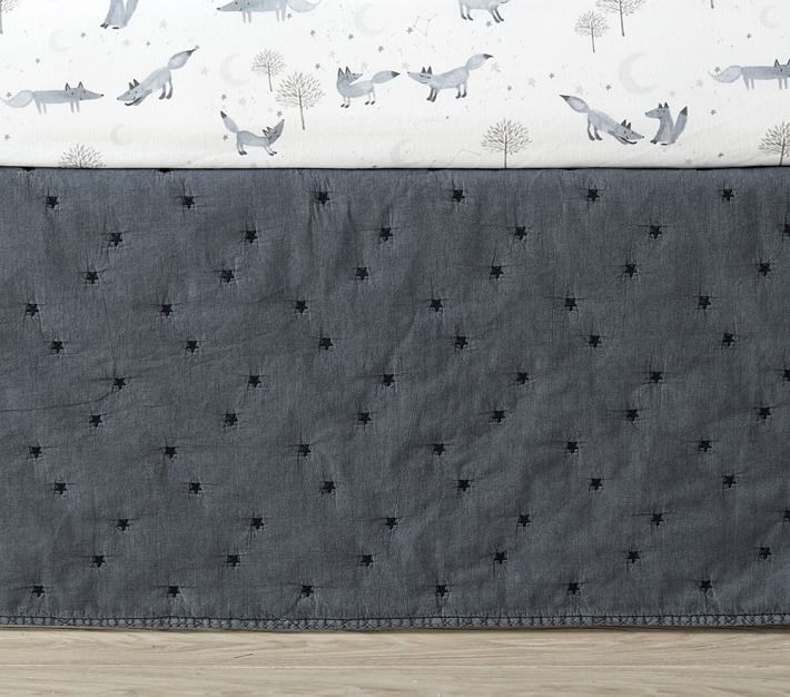 Finley Crib Skirt Pottery Barn Kids