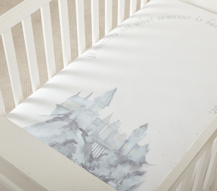 Warner Brothers Harry Potter Nursery Fitted Mini Crib Sheet - White