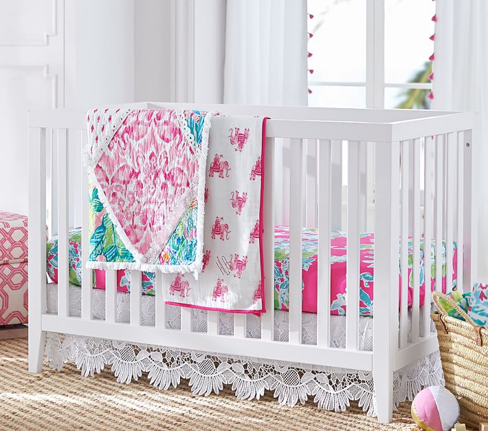 Lilly pulitzer baby sales crib bedding