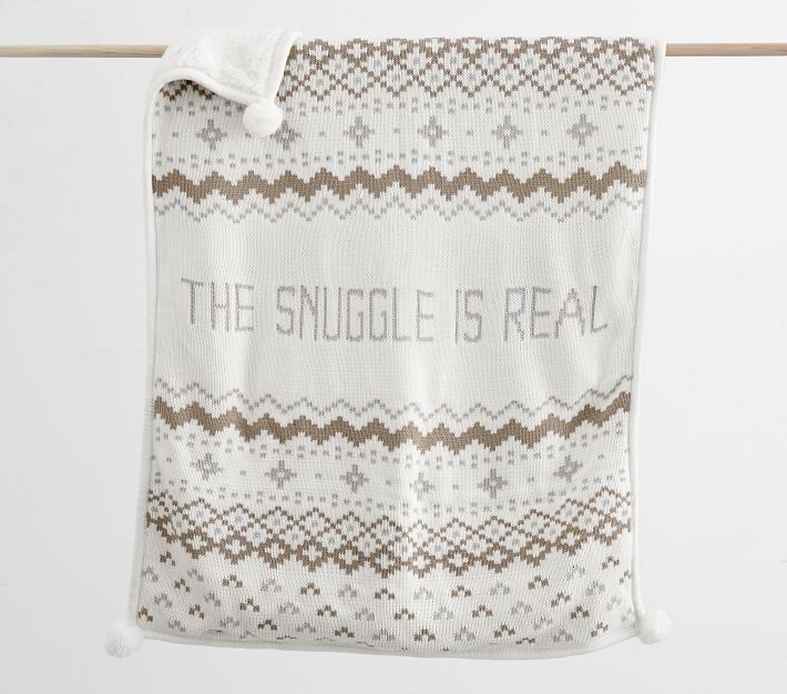 The Snuggle Is Real Baby Blanket Pottery Barn Kids
