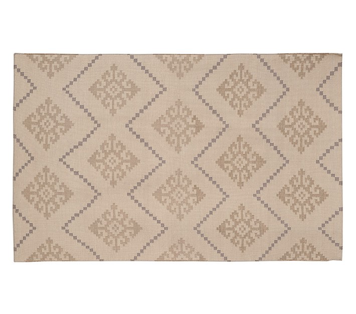 Khaki Diamond Dhurrie Rug Patterned Rugs Pottery Barn Kids