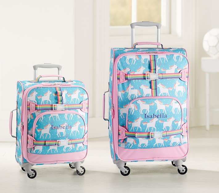 Kids Luggage for Girls and Boys, Dinosuar Unicorn Suitcase Rolling with  Wheels，Travel Carry on for Children Toddler Elementary