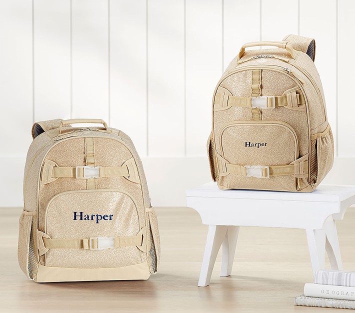 Mackenzie Blush/Gold Glitter Backpacks